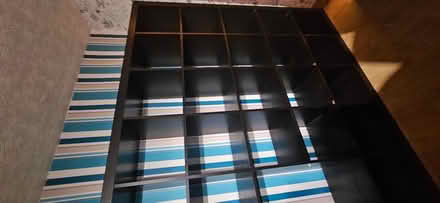 Photo of free Large ikea Kallax unit dark brown (Darwen BB3) #1