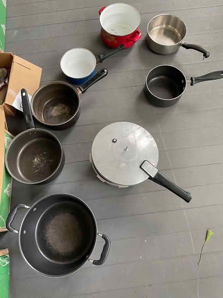Photo of free Pots, lids, Bundt pans pressure pot (Clinton) #1