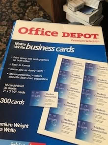 Photo of free Business cards Print your own (mt. carmel) #1