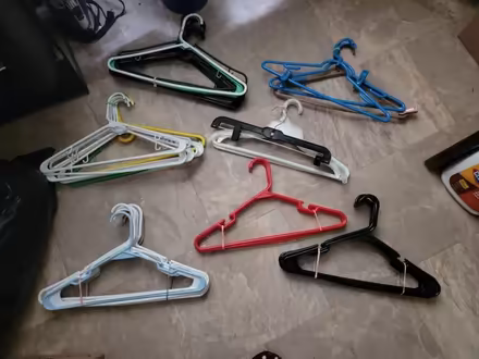 Photo of free Plastic Clothes Hangers (north philadelphia) #1