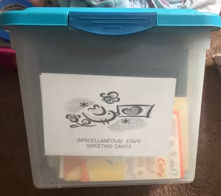 Photo of free Container of greeting cards (W 12 Mile Road &Telegraph) #1