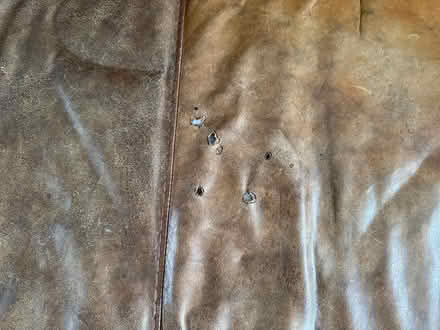 Photo of free Leather couches andoak coffee table (CV23FB) #3