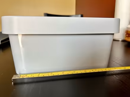Photo of free Gray Plastic Lidded Bin (Owings Mills,MD) #3