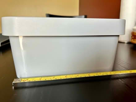 Photo of free Gray Plastic Lidded Bin (Owings Mills,MD) #3