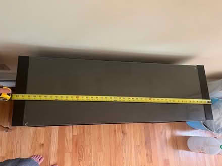Photo of free Black console table with glass top (Branford) #2