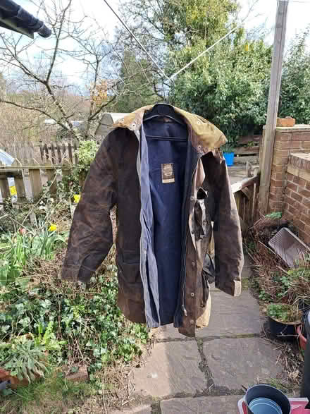 Photo of free Waxed Coat With Hood. Medium (Highfield NE39) #1