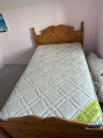 Photo of free Large single bed frame and mattress (Felpham PO22) #1
