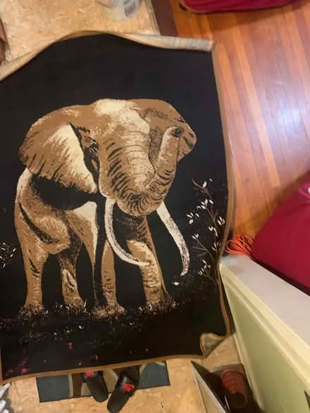 Photo of free Black and brown elephant rug (Brookland/Rhode Island Ave NE) #1