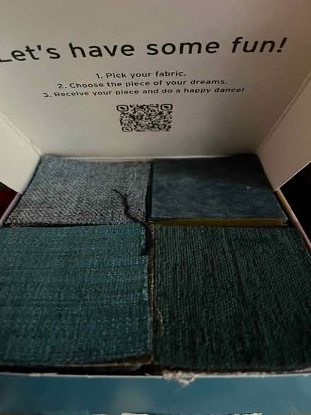 Photo of free Joybird Swatches (Rio Grande/Candelaria) #2