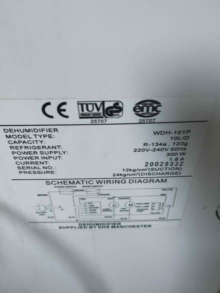 Photo of free Dehumidifier (WD6) #2