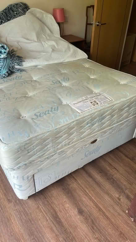 Photo of free divan bed base double (Skerton LA1) #3