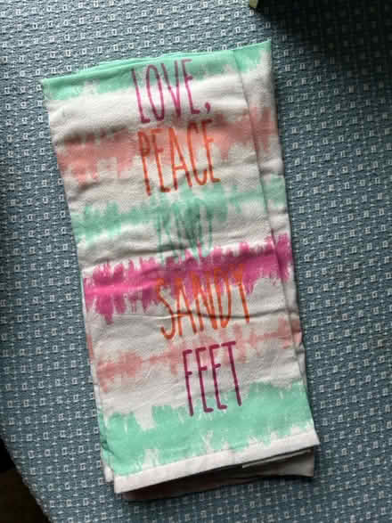 Photo of free Two dish towels - beachy (Malden) #1