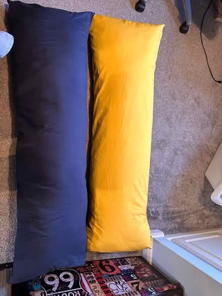 Photo of free Two long double bed pillows (Blaby LE8) #1