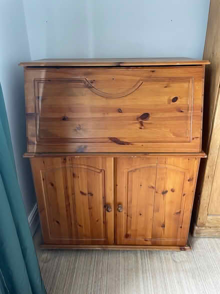 Photo of free Antique pine computer bureau (Cheadle Heath SK3) #4