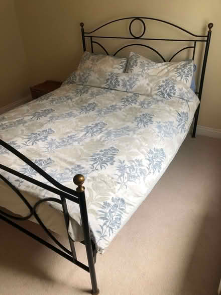 Photo of free Metal framed double bed. (Northchurch HP4) #1