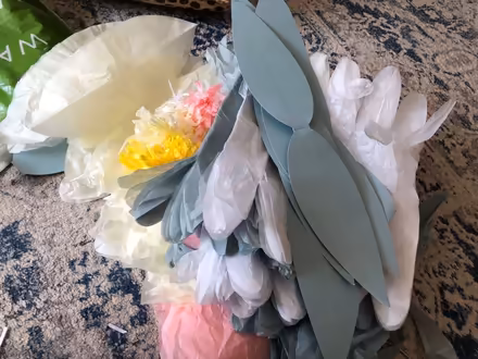 Photo of free Tissue paper flowers (Longthorpe) #1