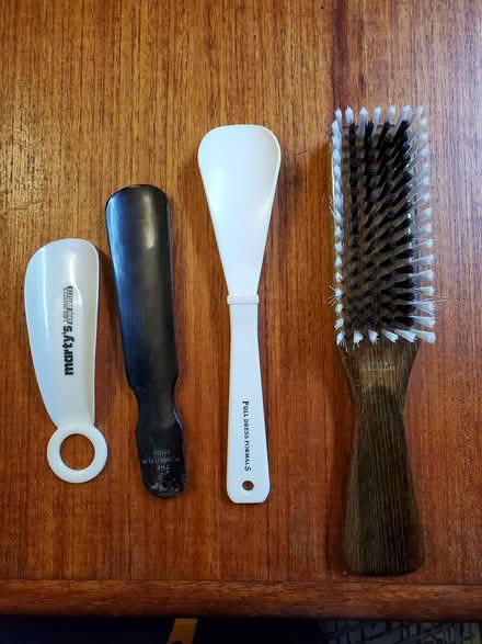 Photo of free Shoe horns and polishing brush (North Oakland) #1