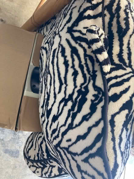 Photo of free Cute zebra striped pillow bolster (Foothill Boulevard Cupertino) #1