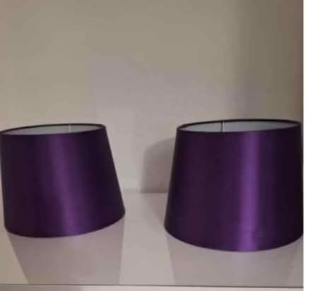 Photo of free Lamp shades purple (St Helens) #1