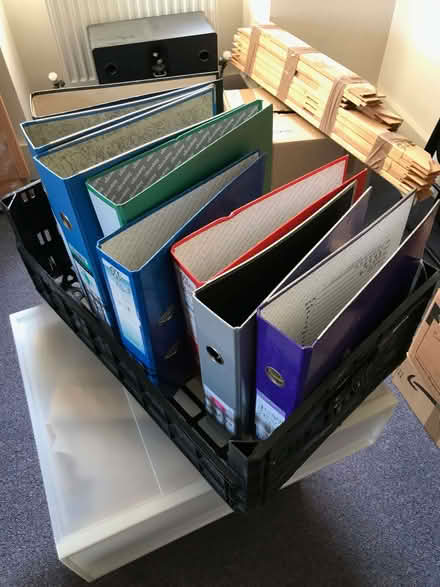 Photo of free Lever arch files - random - 4 foolscap, 4 A4 (Lewes BN7) #1