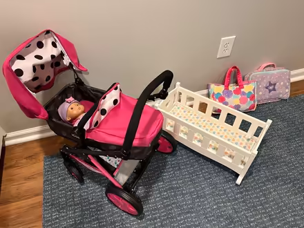 Photo of free Lil Kids Toy Stroller, Crib, Castle (Downtown Annapolis) #1