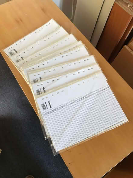 Photo of free File dividers. 8 packs of 30 numbered with index sheets. A4 (Lewes BN7) #1
