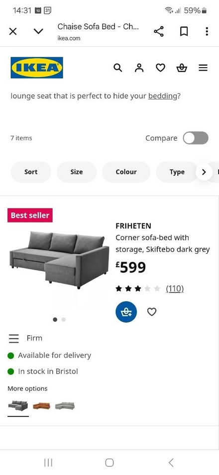 Photo of free Sofa bed (BS39) #1