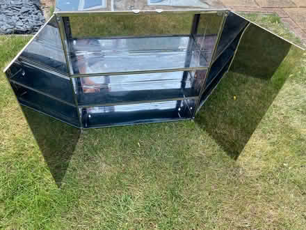 Photo of free Mirrored metal bathroom cabinet 26” square 3 shelves (Abbotswood GL3) #2