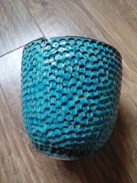 Photo of free Turquoise plant pot (Sheffield 12 S12) #1
