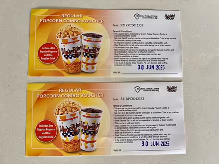 Photo of free Popcorns and drink at Shaw (Serangoon MRT station) #1