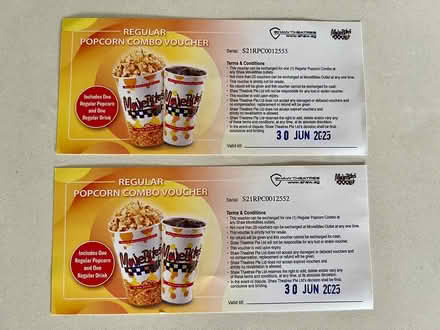 Photo of free Popcorns and drink at Shaw (Serangoon MRT station) #1