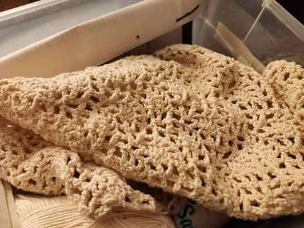 Photo of free Cream cotton crochet top- to finish (Capitol Hill, DC) #4