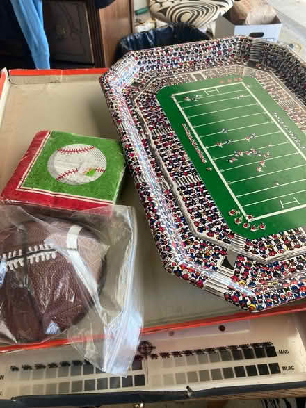 Photo of free Football platter baseball napkins (Foothill Boulevard Cupertino) #1