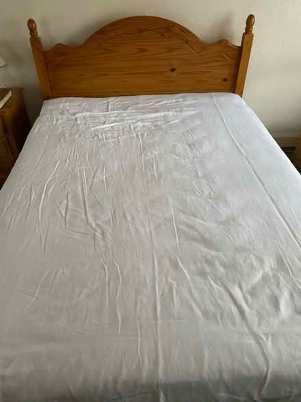 Photo of free 4' 6" Pine Double bed (Sittingbourne ME10) #1