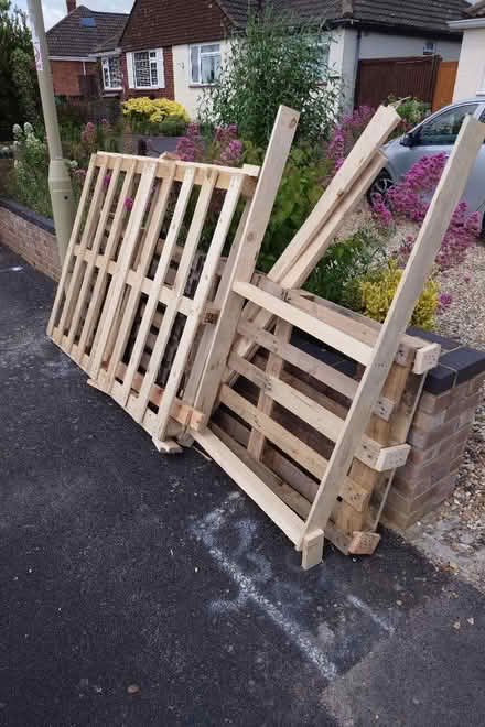 Photo of free Pallets/log burner/bonfire wood (RG22 Brighton Hill) #1