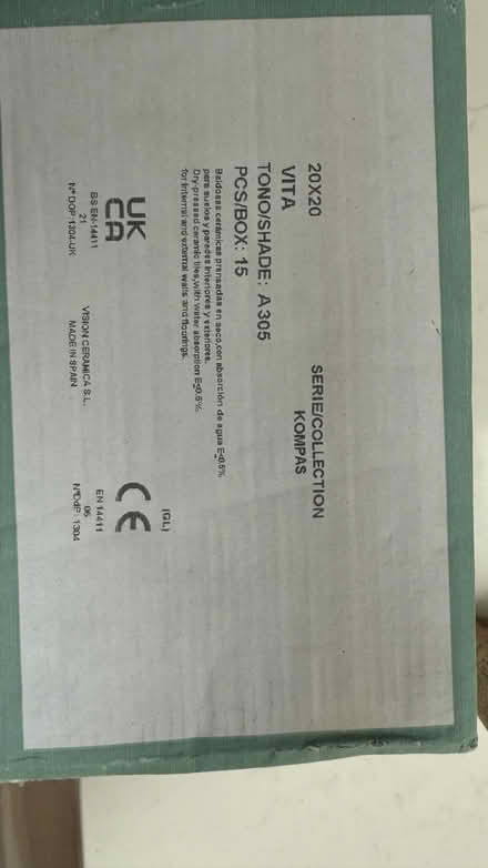 Photo of free Box of new pretty floor tiles (W13) #2