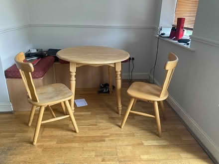 Photo of free Table and 2 chairs (rathmines) #3