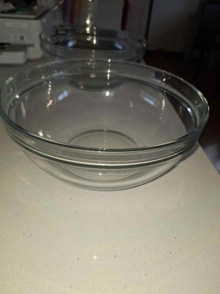 Photo of free 2 full size glass mixing bowls. (Malvern Link WR14) #1