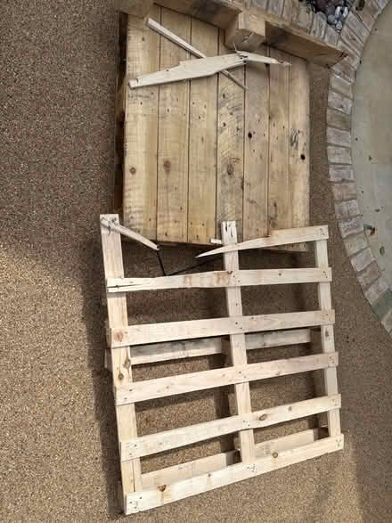 Photo of free Two wooden pallets (Weybridge KT13) #1