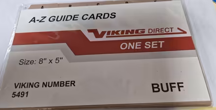 Photo of free Alphabetical Index cards Viking 5491 (Vicars Cross CH3) #1