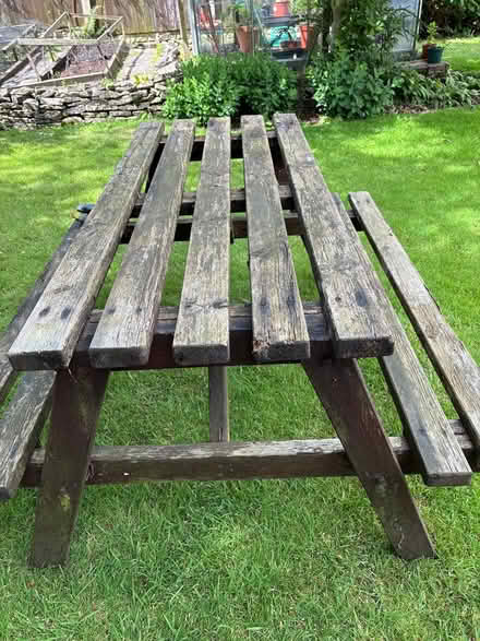 Photo of free Wooden bench (Winfrith DT2 8JL) #1