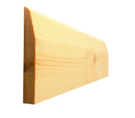 Photo of A length of wooden Skirting Board (Southwick Green) #1