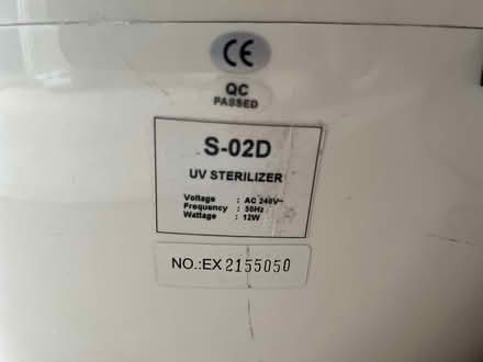 Photo of free UV Steriliser (West Brompton SW10) #3