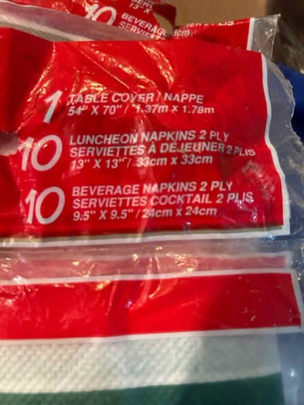 Photo of free Christmas table cloth and napkins (Meadowvale, Mississauga) #2