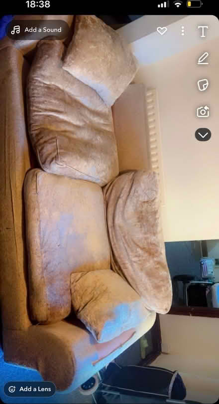 Photo of free 4 seater sofa (HD1 Marsh) #1