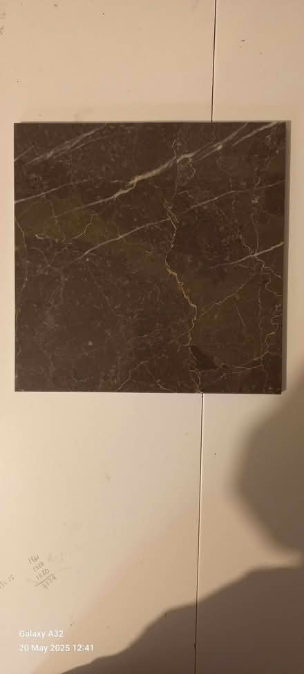Photo of free Mottled brown wall tiles 30.5cm x 30.5cm x 1cm deep (The Nurserylands TW12) #1