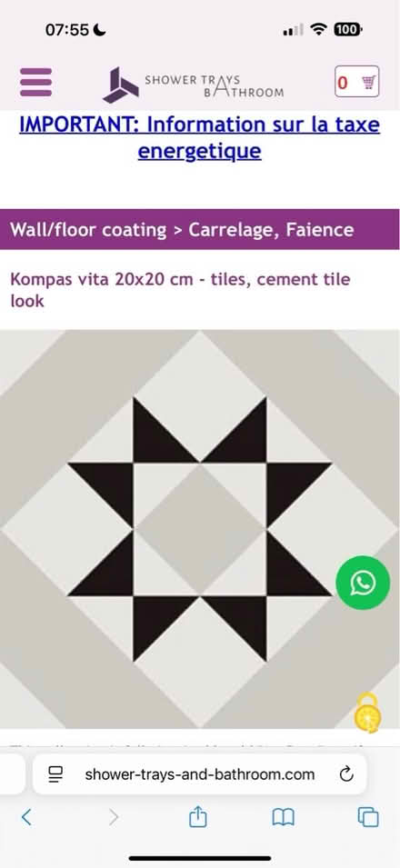 Photo of free Box of new pretty floor tiles (W13) #1
