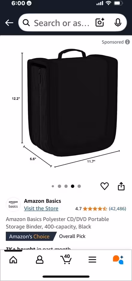 Photo of free DVD:CD Storage Binder (1711 Randall Avenue, Bronx) #1