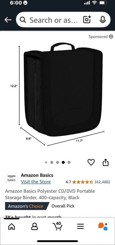 Photo of free DVD:CD Storage Binder (1711 Randall Avenue, Bronx) #1
