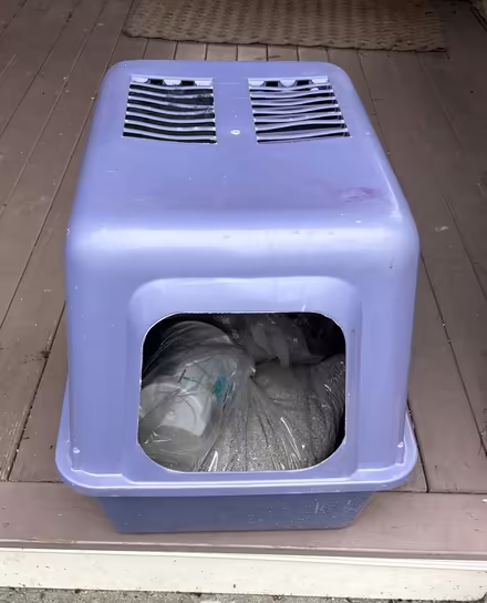 Photo of free cat food dispenser & litter box (Watertown) #1
